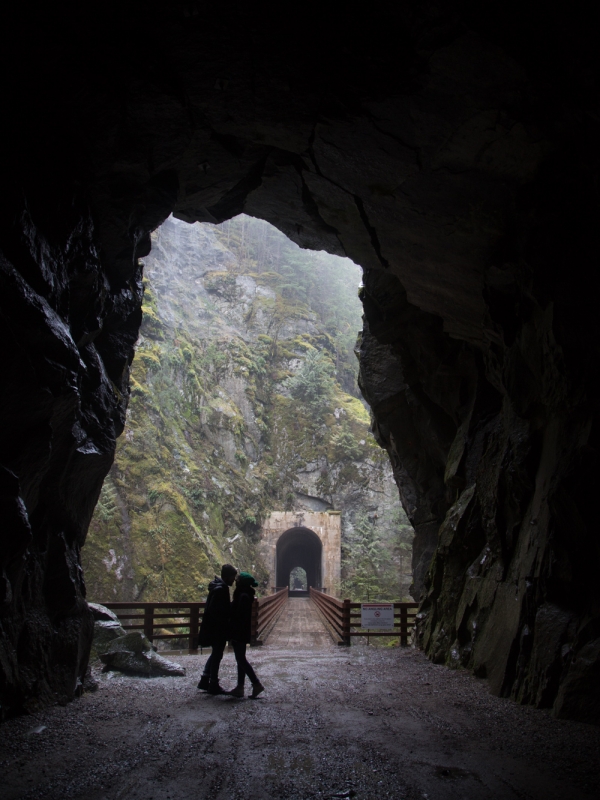 A Rainy Day at Othello Tunnels
