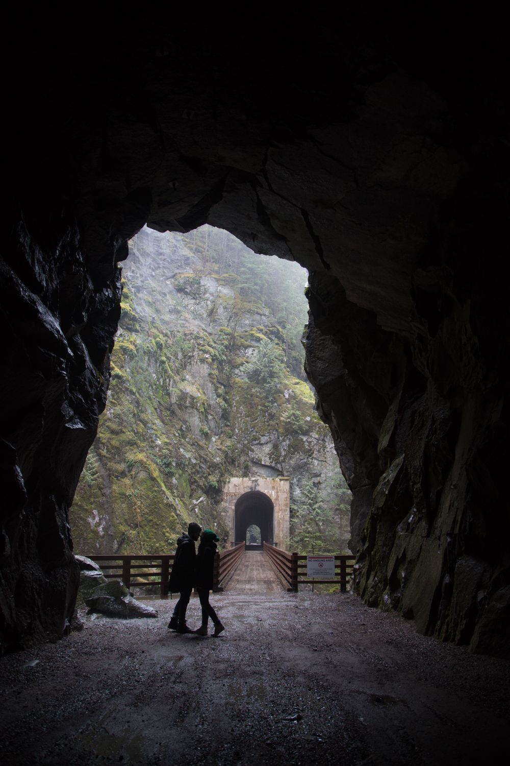 A Rainy Day at Othello Tunnels in Hope, British Columbia