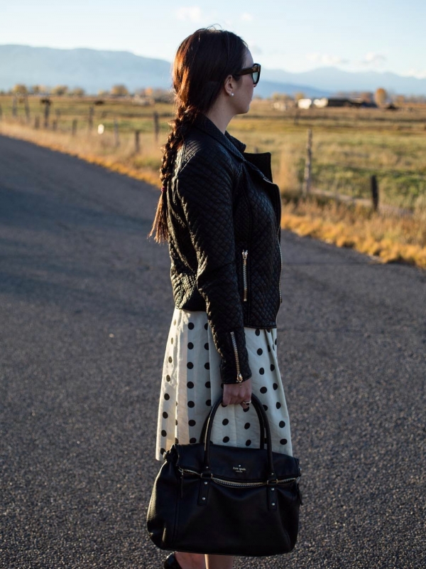 braids and polka dots