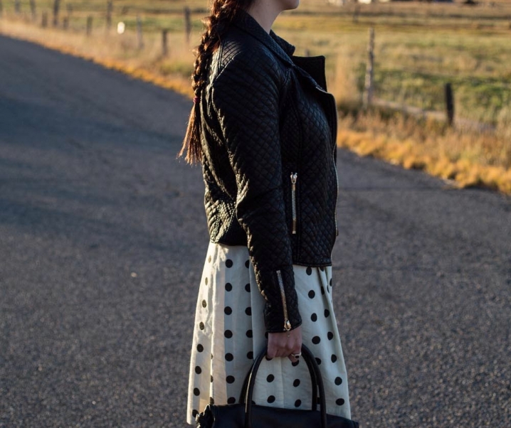 braids and polka dots