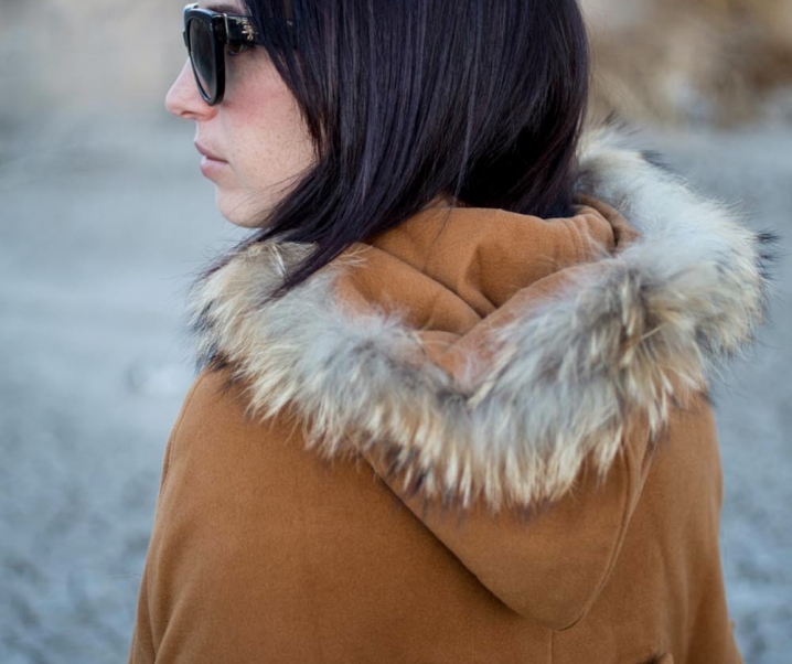 Cape Coat and Red Denim