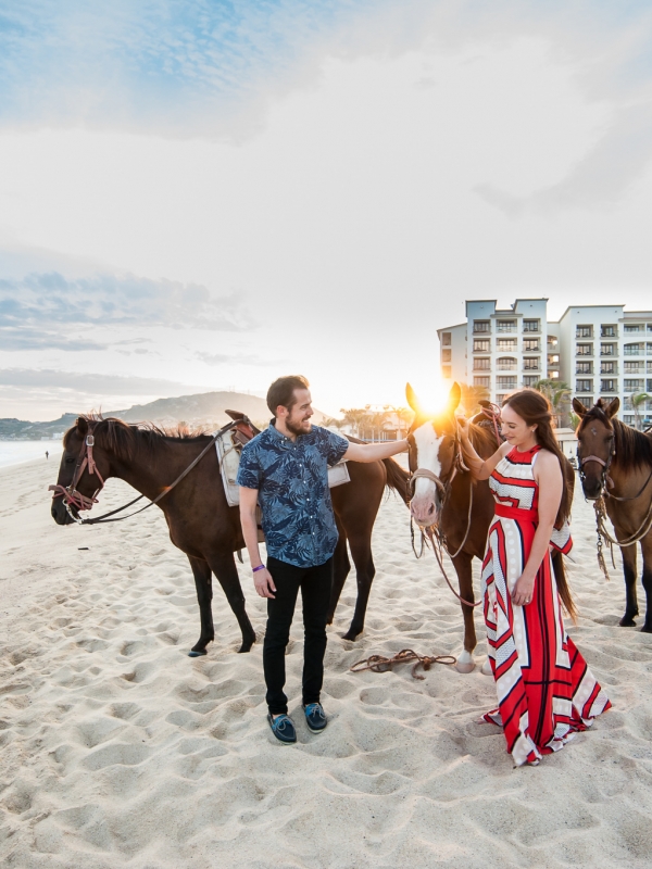 Sunset Horse Ride on the Beach