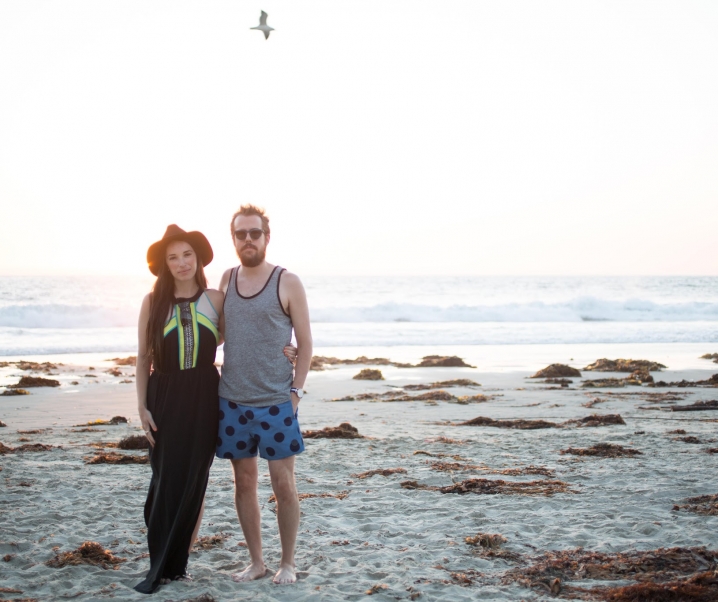 Sunset Walk on the Beach