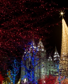 Temple Square Christmas Lights + VLOG