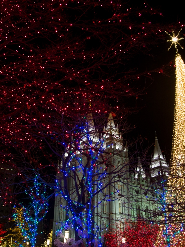 Temple Square Christmas Lights + VLOG