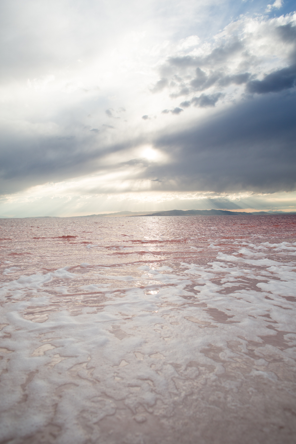 Utah's Pink Lake at Spiral Jetty - The Adventures of Nicole