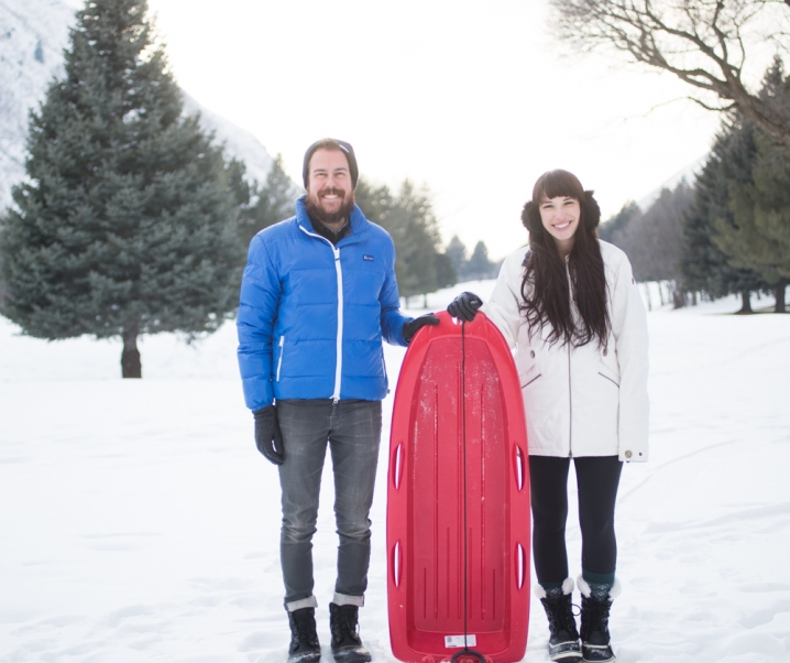 Sledding and Smores
