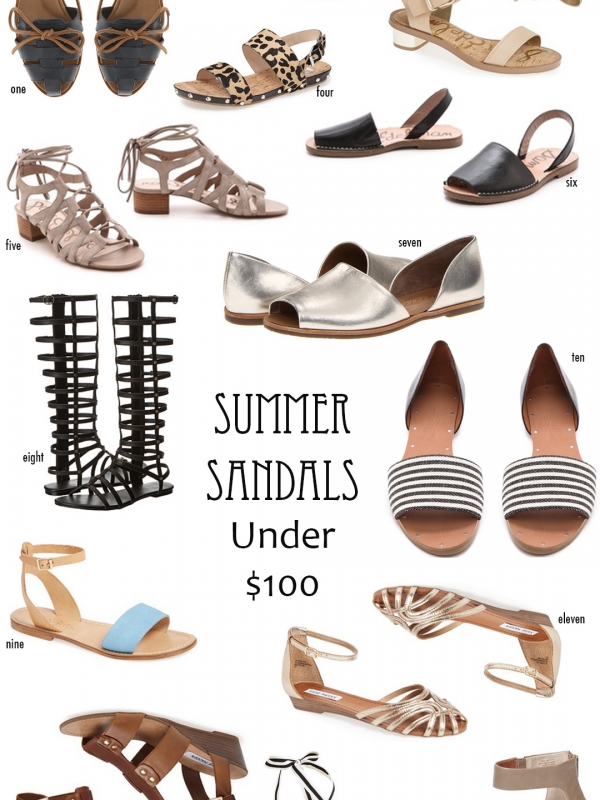 Favorite Summer Shoes for under $100
