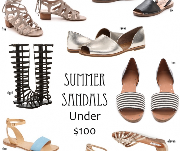 Favorite Summer Shoes for under $100